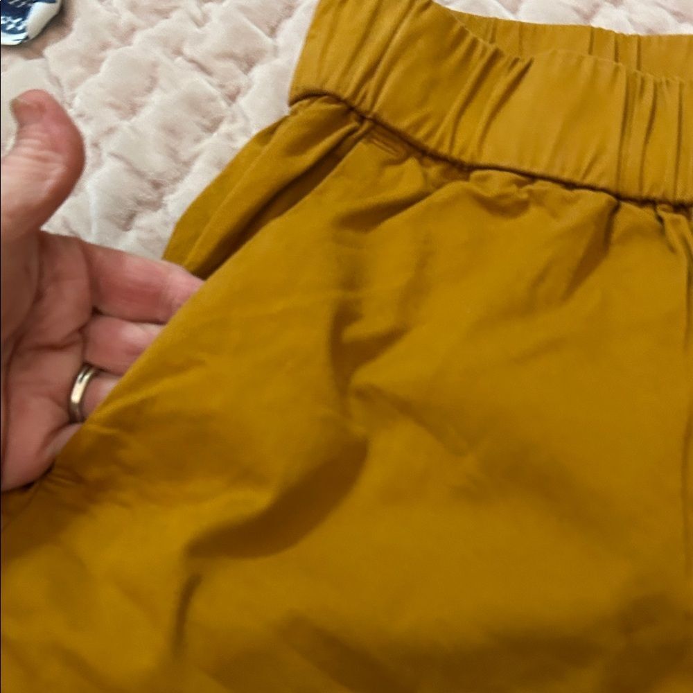 Everlane Golden Elastic Waist Shorts size 4 - Picture 6 of 9